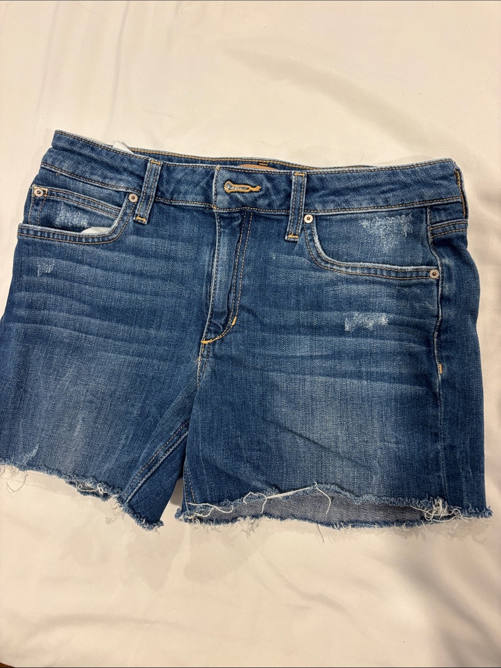 Joe's Jeans The Finn Distressed Blue Denim Cutoff Shorts